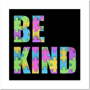 Be Kind - Autism Awareness Posters and Art